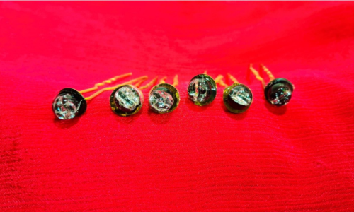 HAIR PIN BLACK CRYSTAL BEADS