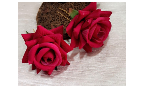 ARTIFICIAL DARK PINK ROSE FLOWER