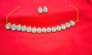 KUNDAN NECKLACE WHITE